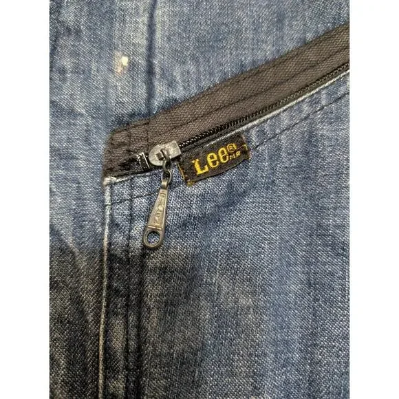 VTG 60-70 Lee Denim Jean Jacket 91B 36R Quilted Teardrop Talon Custom Honeycomb - Picture 6 of 16